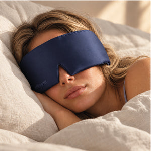 Navy Silk Sleep Mask