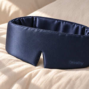 Navy Silk Sleep Mask