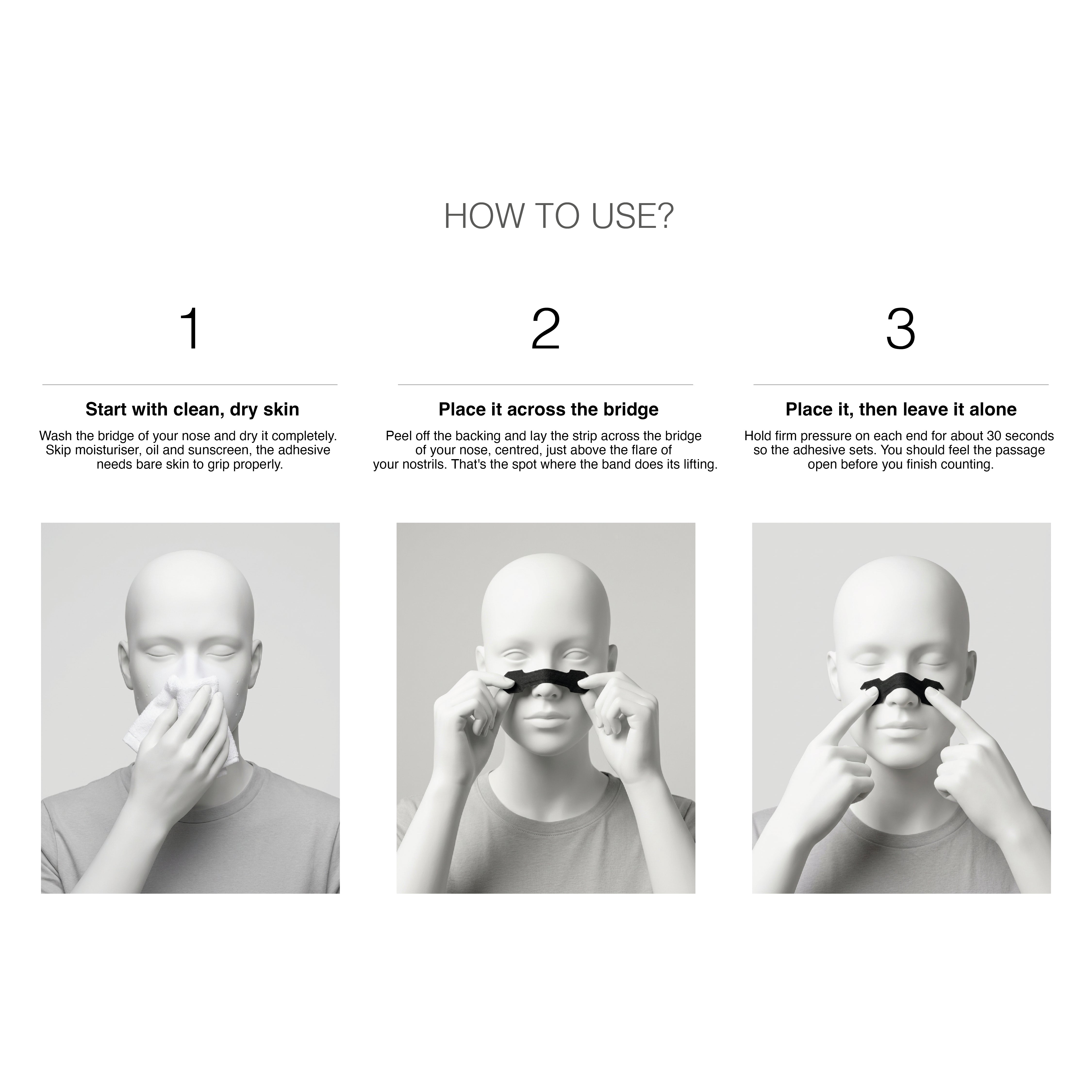 Breathy Black Nasal Strips