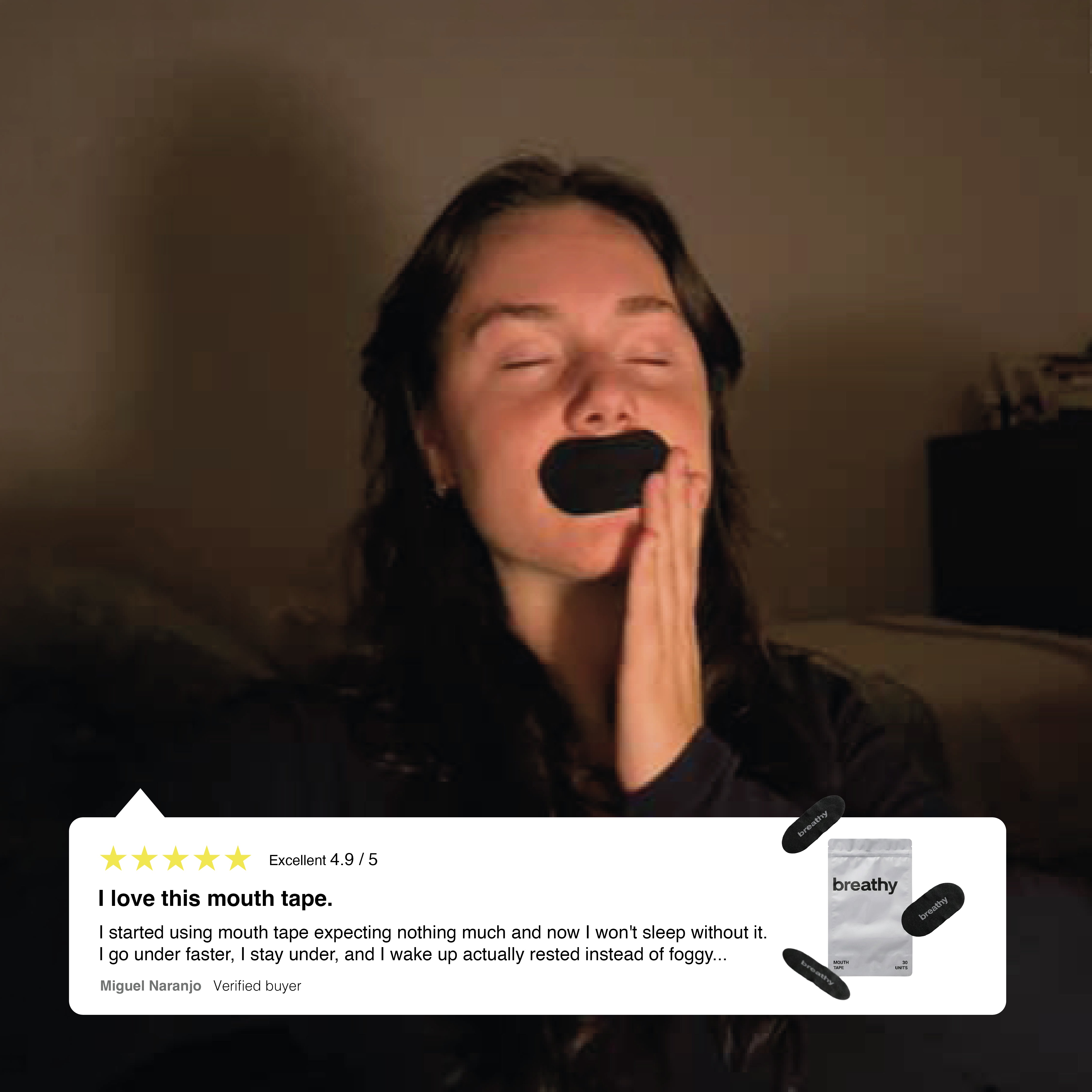 Breathy Black Mouth Tape