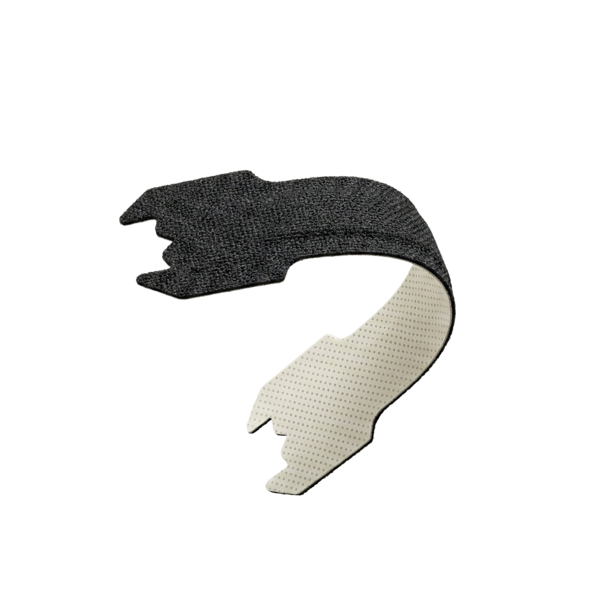 A curved nasal strip
